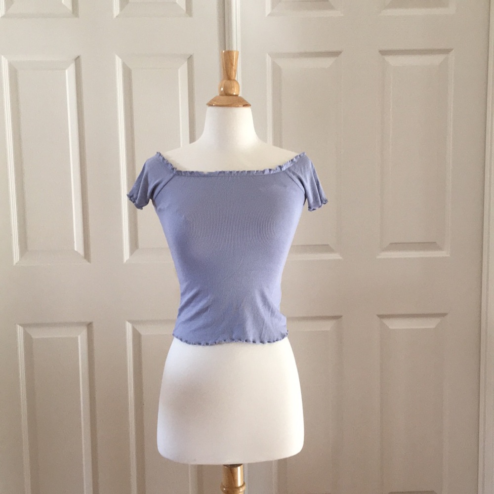 off the shoulder short sleeve top